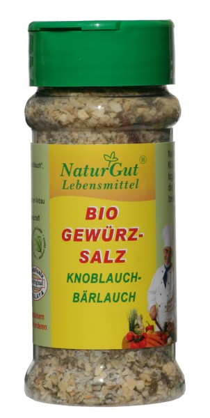 Gewürzsalz Knoblauch & Bärlauch Bio 95 g