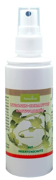 Zitronen-Eukalyptus Hautpflegeöl mit Insektenschutz Spray 100ml