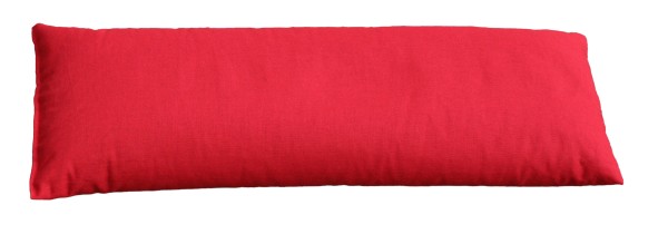 Yoga Bolster ca. 60 x 22 cm, rot gefüllt mit Bio Buchweizen