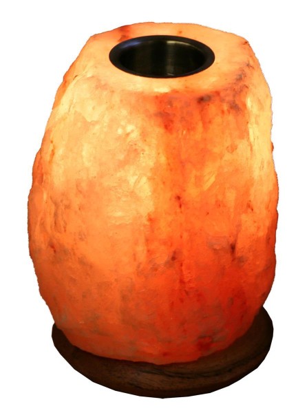 Aroma-Salzlampe Duftlampe für ätherische Öle aus Kristallsalz/Punjab-Pakistan